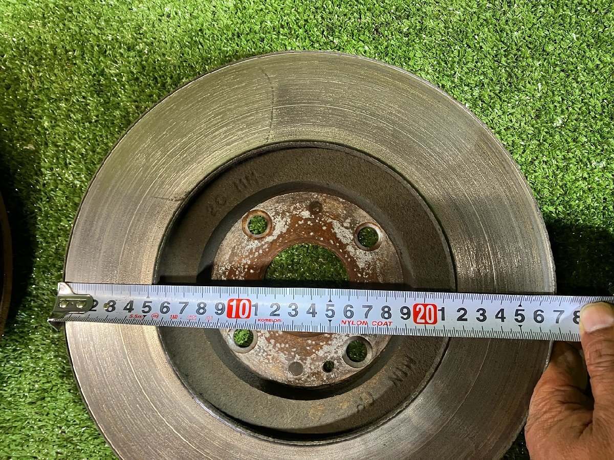 S管理78298 H12 ロードスター NB8C】★左右 フロント ブレーキ キャリパー 大径 ローター 270mm ハブナックル★※ローター段べりあり_画像2