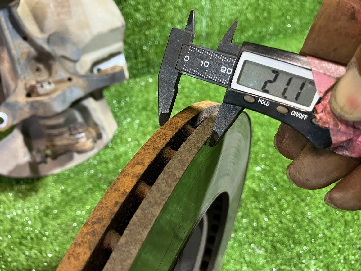 S管理78298 H12 ロードスター NB8C】★左右 フロント ブレーキ キャリパー 大径 ローター 270mm ハブナックル★※ローター段べりあり_画像8