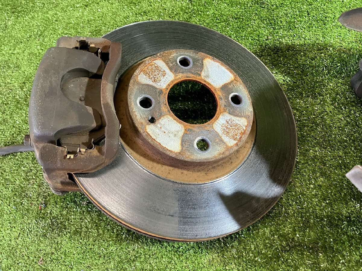 S管理78298 H12 ロードスター NB8C】★左右 フロント ブレーキ キャリパー 大径 ローター 270mm ハブナックル★※ローター段べりあり_画像10