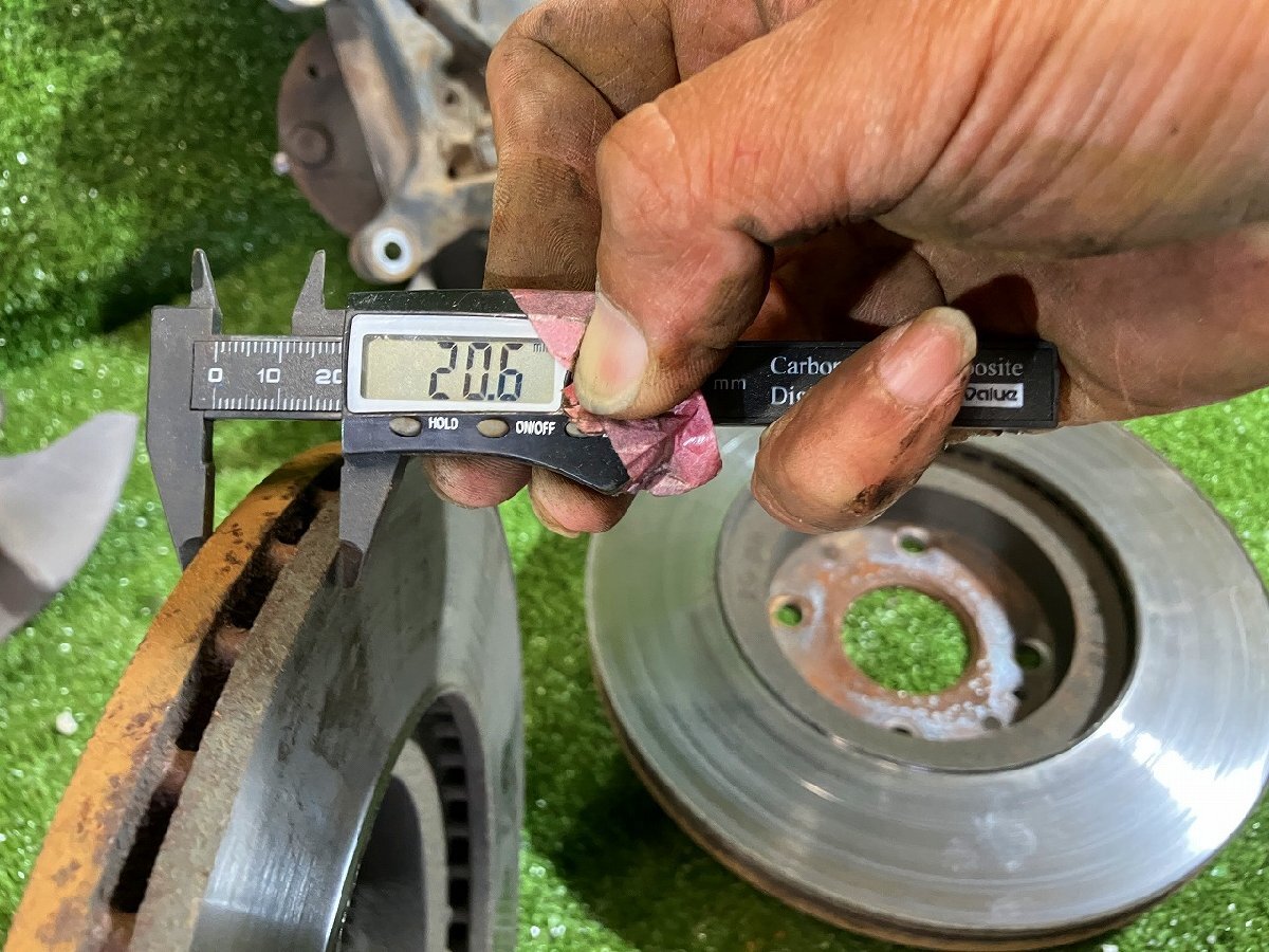 S管理78298 H12 ロードスター NB8C】★左右 フロント ブレーキ キャリパー 大径 ローター 270mm ハブナックル★※ローター段べりあり_画像7