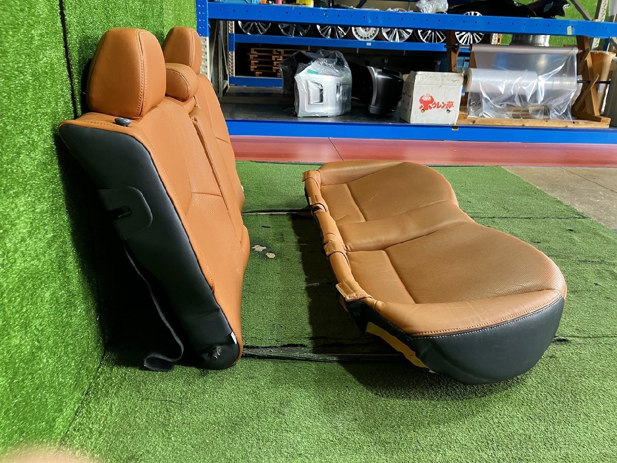 Y管理78434 H23 インプレッサ WRX STi Aライン GVF】☆薄茶色 タンレザー 后部座席 リア シート アームレスト付☆トリム G50