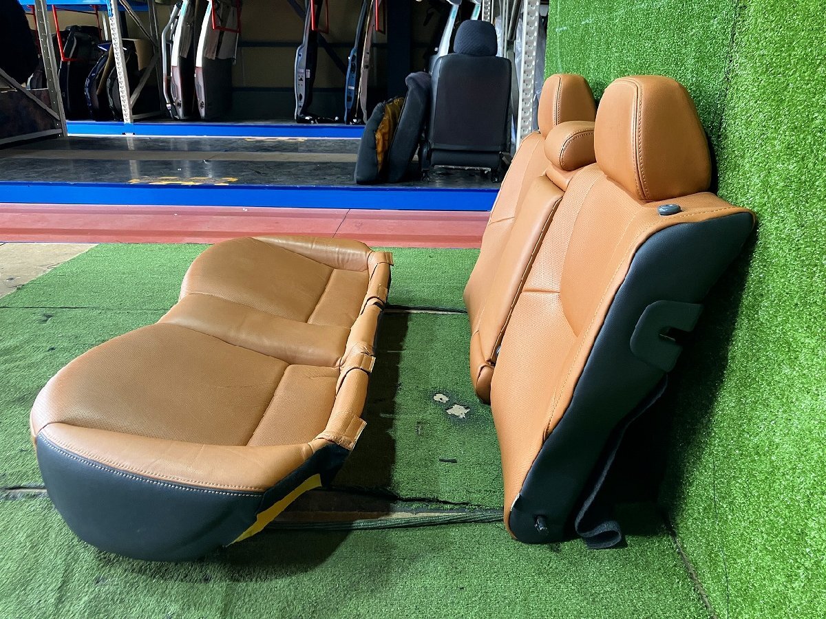 Y管理78434 H23 インプレッサ WRX STi Aライン GVF】☆薄茶色 タンレザー 后部座席 リア シート アームレスト付☆トリム G50