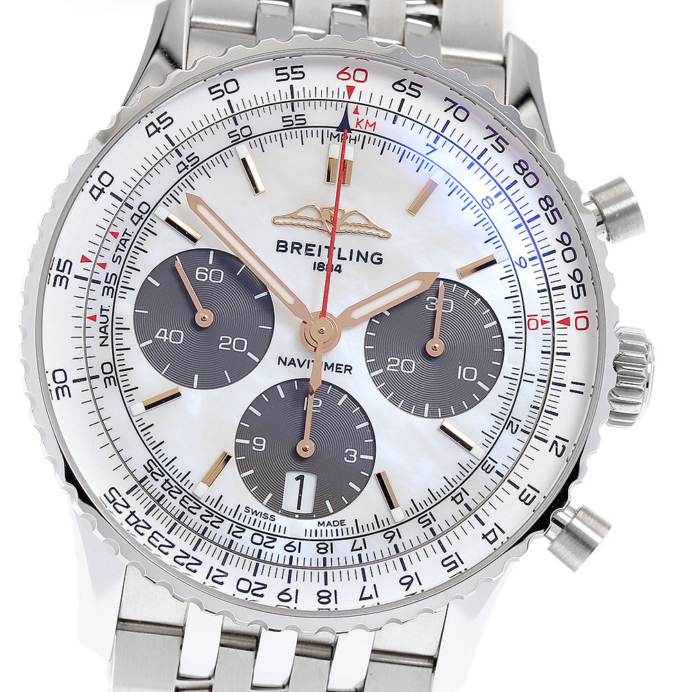 ブライトリング BREITLING AB0139 ナビタイマー B01 クロノグラフ 41 自動巻き メンズ 美品 内箱・保証書付き_898146_画像1
