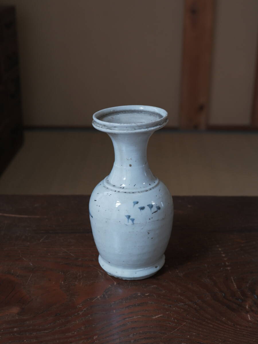 初期伊万里 染付 花瓶 花入 徳利 江戸時代 陶磁工芸 Q1826 青枠】初期伊万里 染付 花瓶 花入 徳利 江戸時代 陶磁工芸