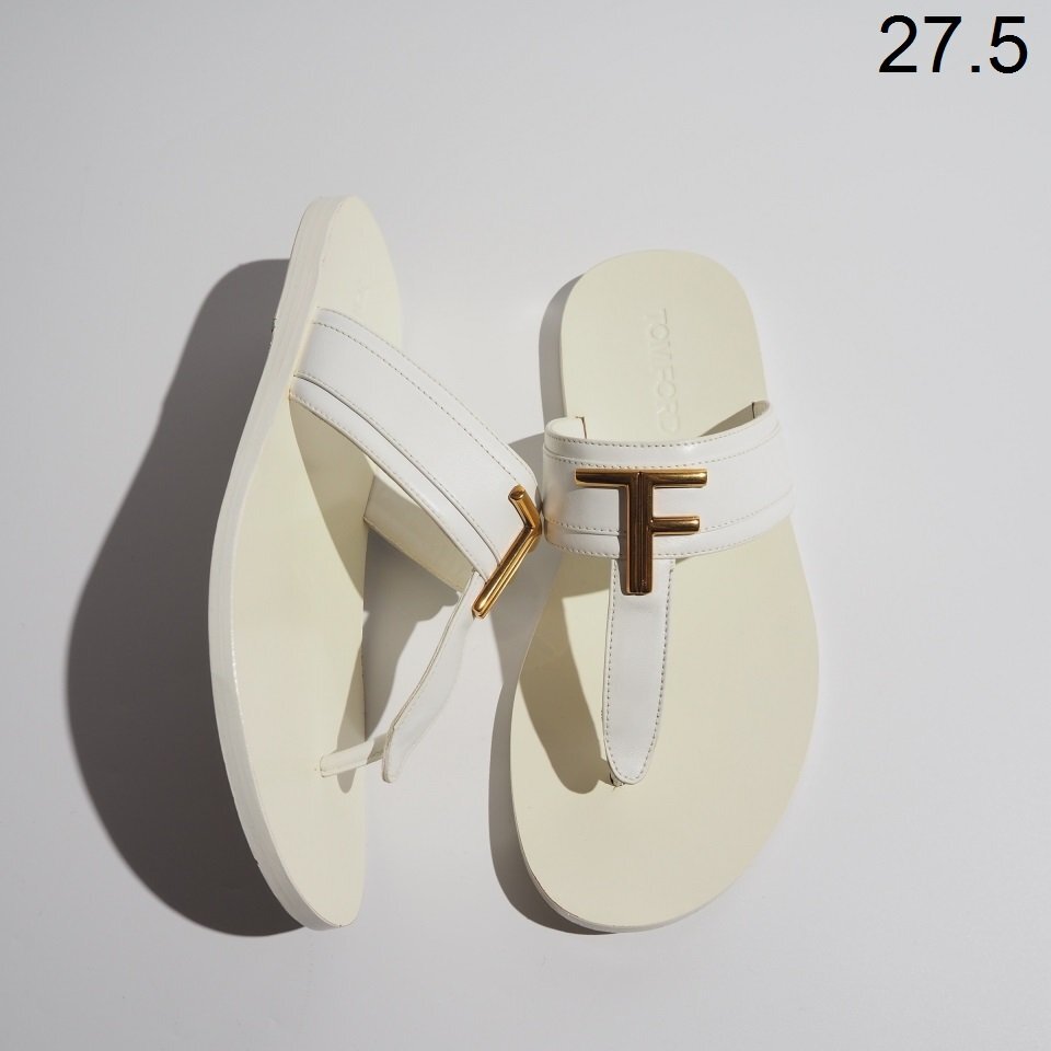 品格 トムフォード サンダル BRIGHTON トング クロコ柄 TFロゴ P5549P ▽TOM FORD トムフォード▽ TF ロゴ金具付き レザー