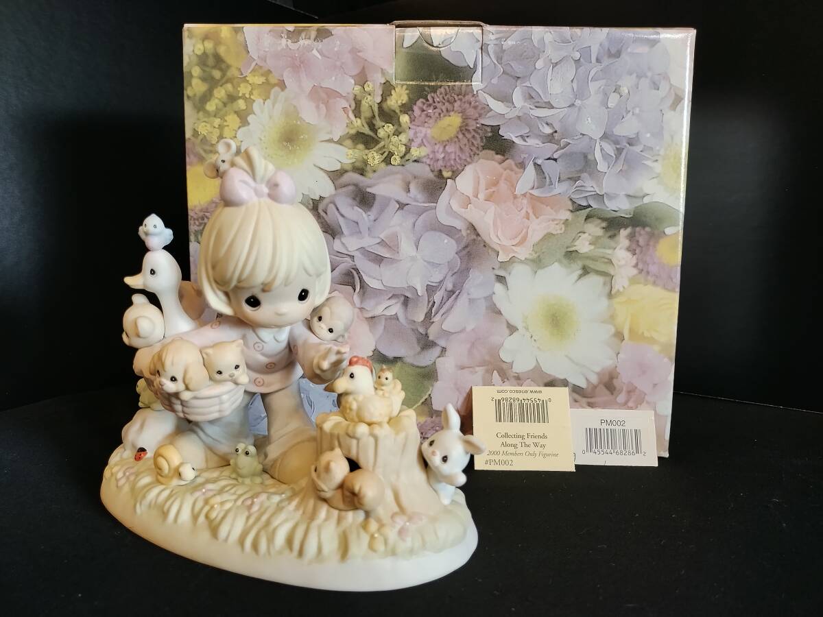 R665【新品・デッドストック】生産年度限定品 高さ15cm×幅18cm プレシャスモーメント エネスコ 陶器人形 アンティークドール PM002_画像1