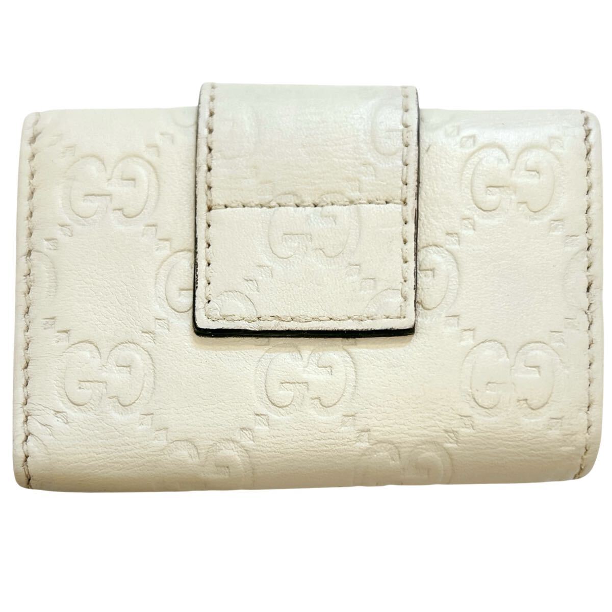 Gucci 正規品グッチ キーケース 6連 GG 白 Gucci 正規品グッチ キーケース 6連 GG 白 グッチ GUCCI キー