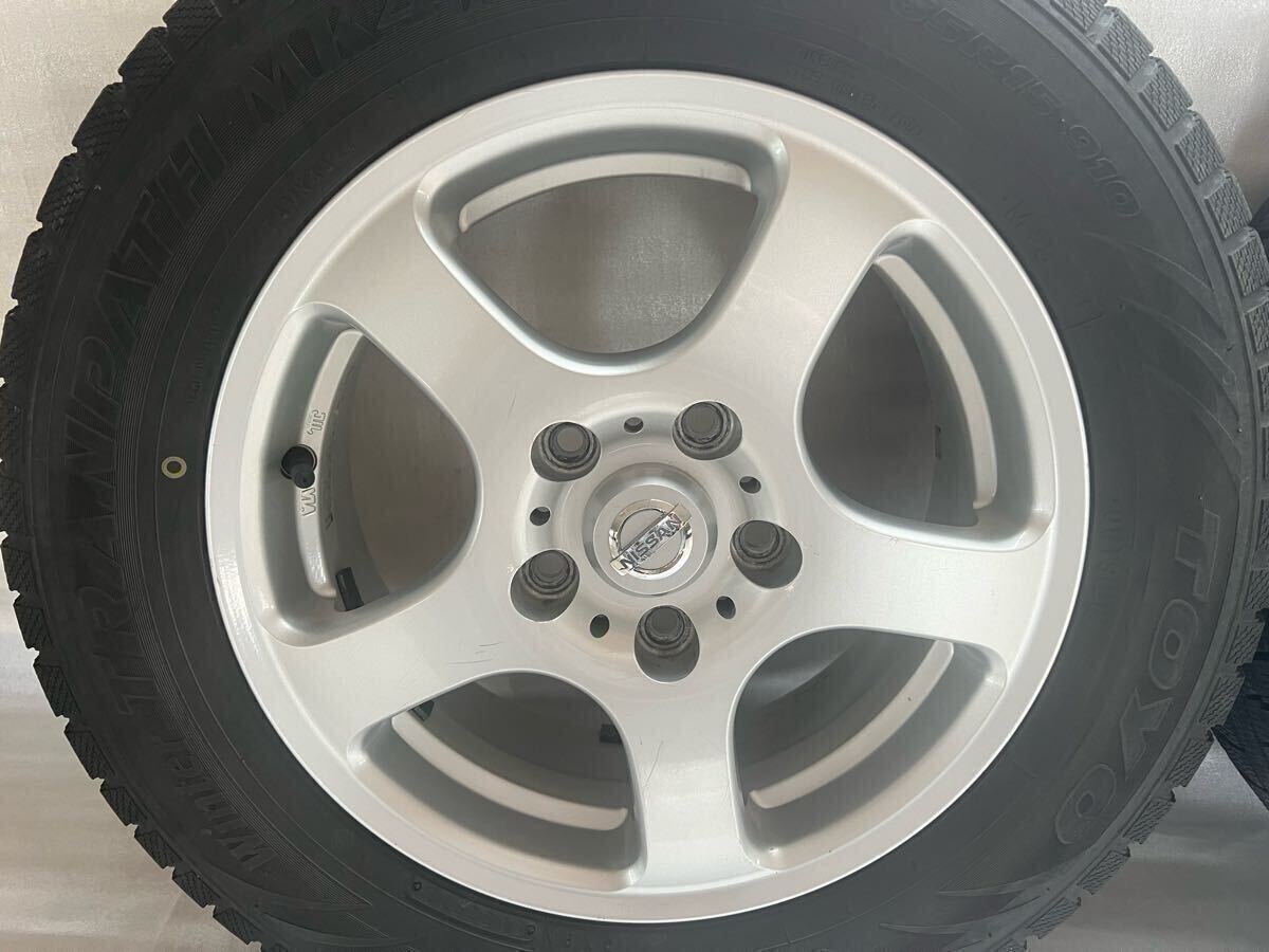 日産ディーラーオプションホイール　スタッドレス付き　4本セット　195/65/15 