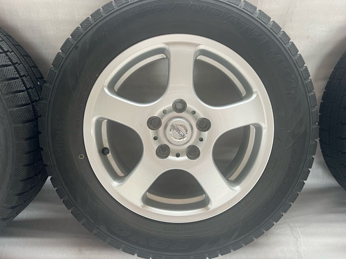 日産ディーラーオプションホイール　スタッドレス付き　4本セット　195/65/15 