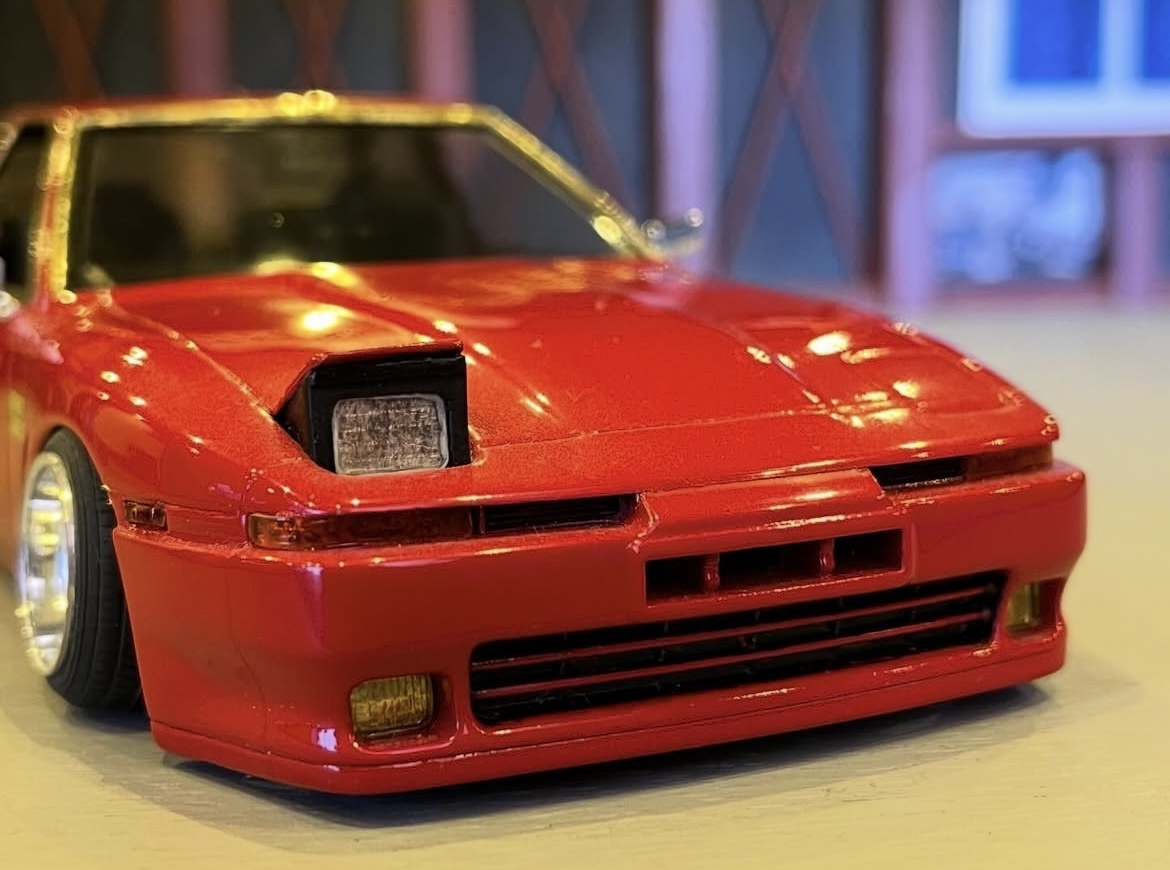 1/24 MZ10ソアラ 完成品 20スープラ顔面移植 旧車 族車 街道レーサー 1/24 MZ10ソアラ 完成品 20スープラ顔面移植 旧車 族車 街道