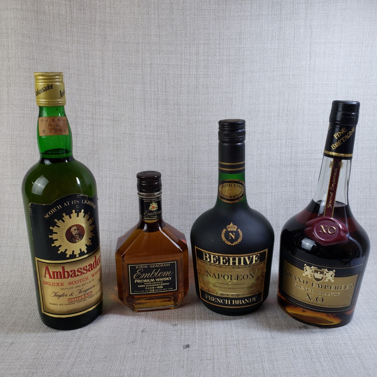 未開栓 古酒 ナポレオン 4本セット 未開栓 ブランデー ウイスキー 4本セット 古酒 サントリー