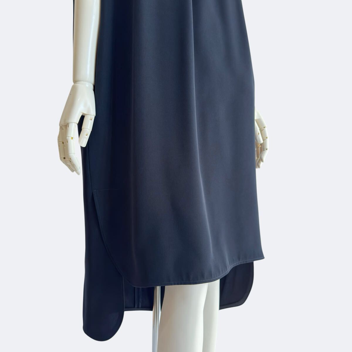 ENFOLD エンフォルド ワンピース ネイビー 半袖 紺色_画像9