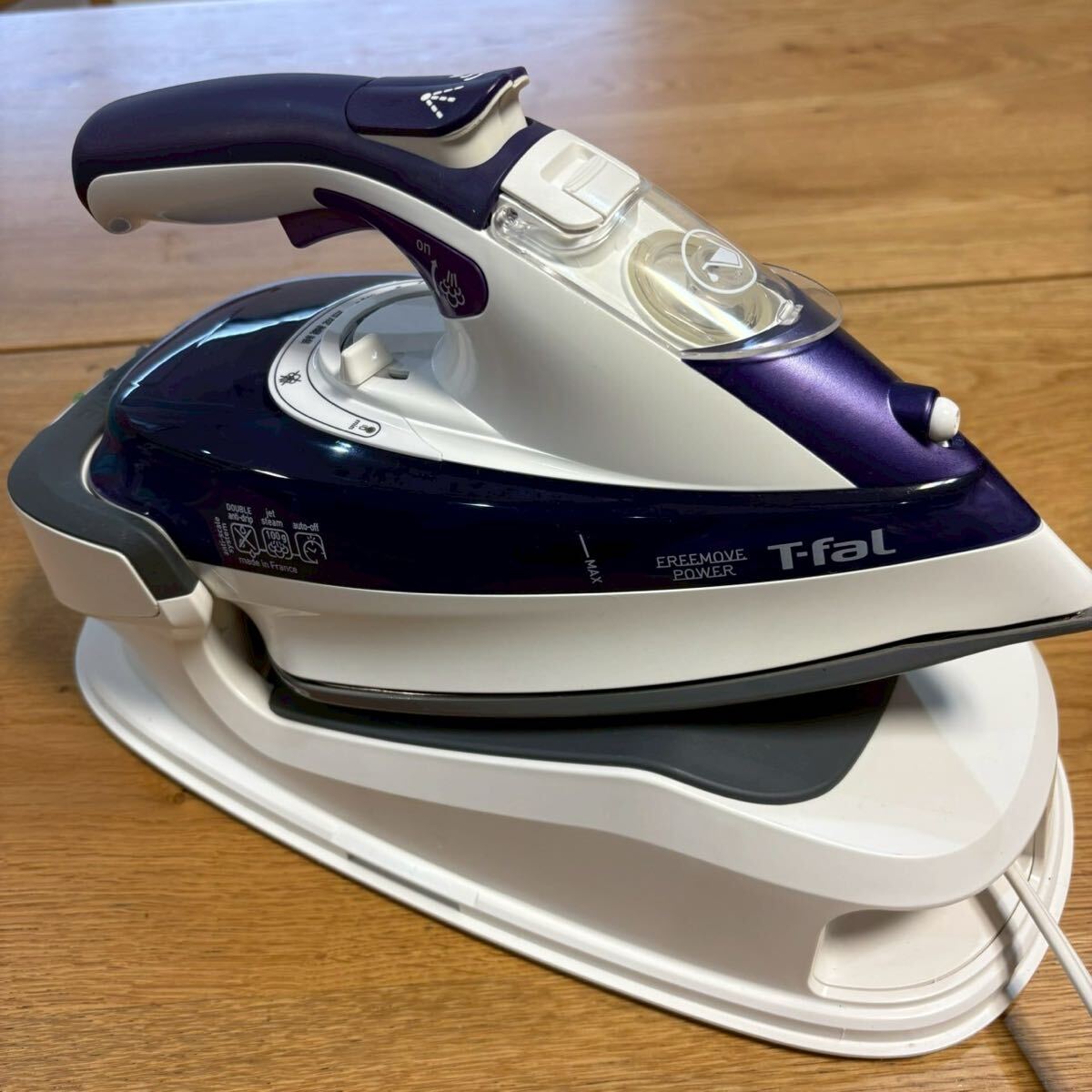 T-fal コードレスアイロン FV9980 ティファール フランス製 スチームアイロン 1-hi