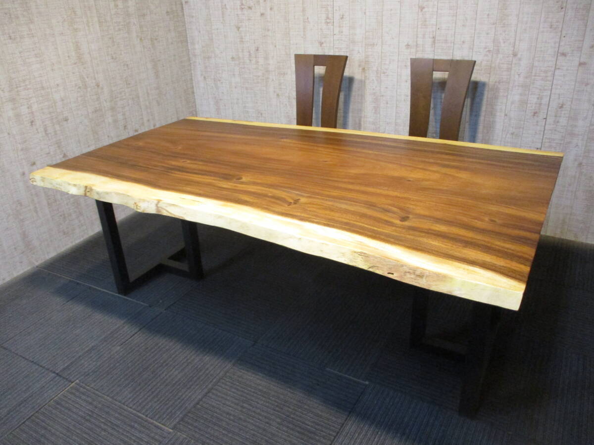 ＃1441■　モンキーポッド　テーブル　ダイニング　ローテーブル　座卓　一枚板 1441□モンキーポッドテーブルダイニングローテーブル座卓一枚板