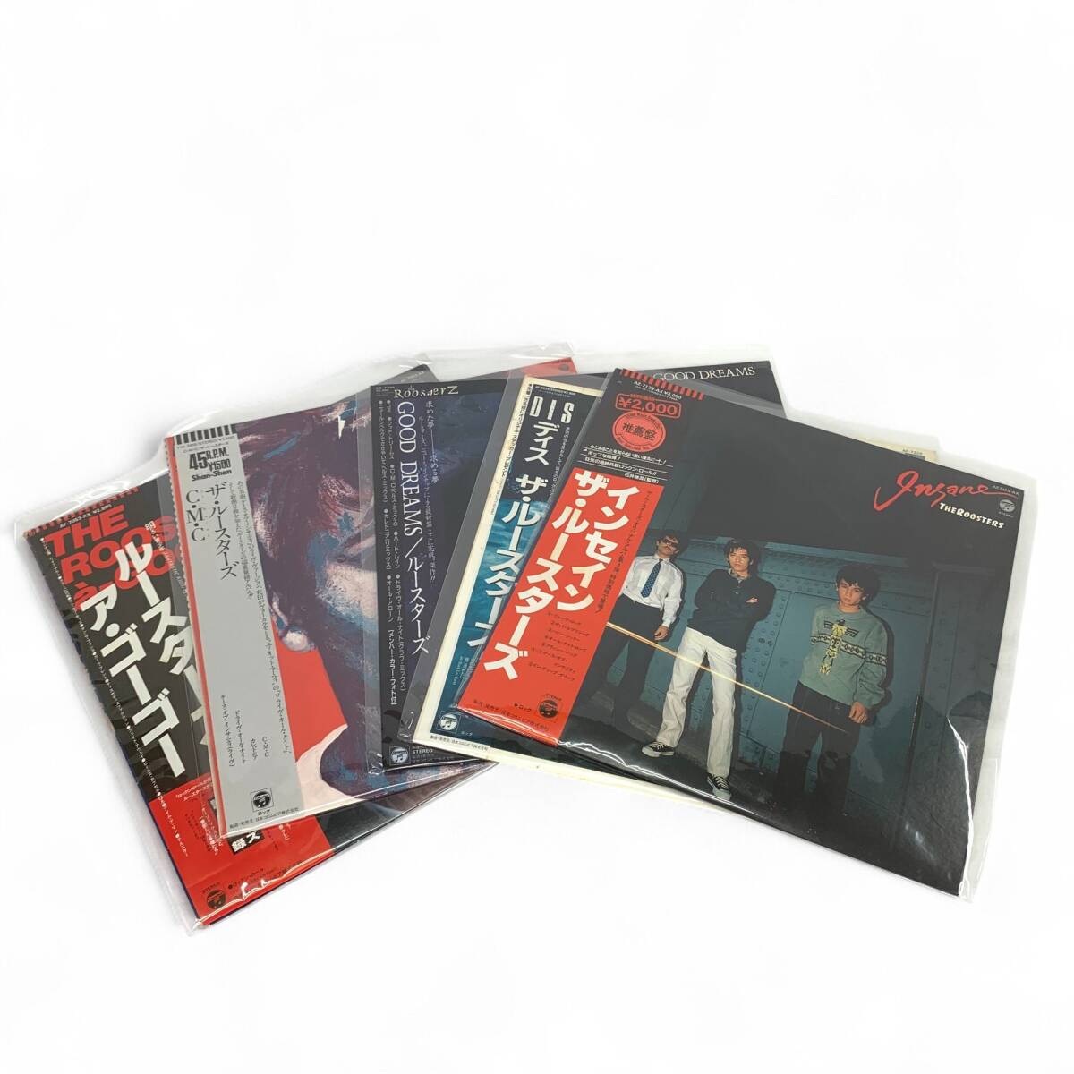 ザ・ルースターズ インセイン レコードLP 帯付き 和モノ Roosters ザ・ルースターズ インセイン レコードLP 帯付き 和モノ