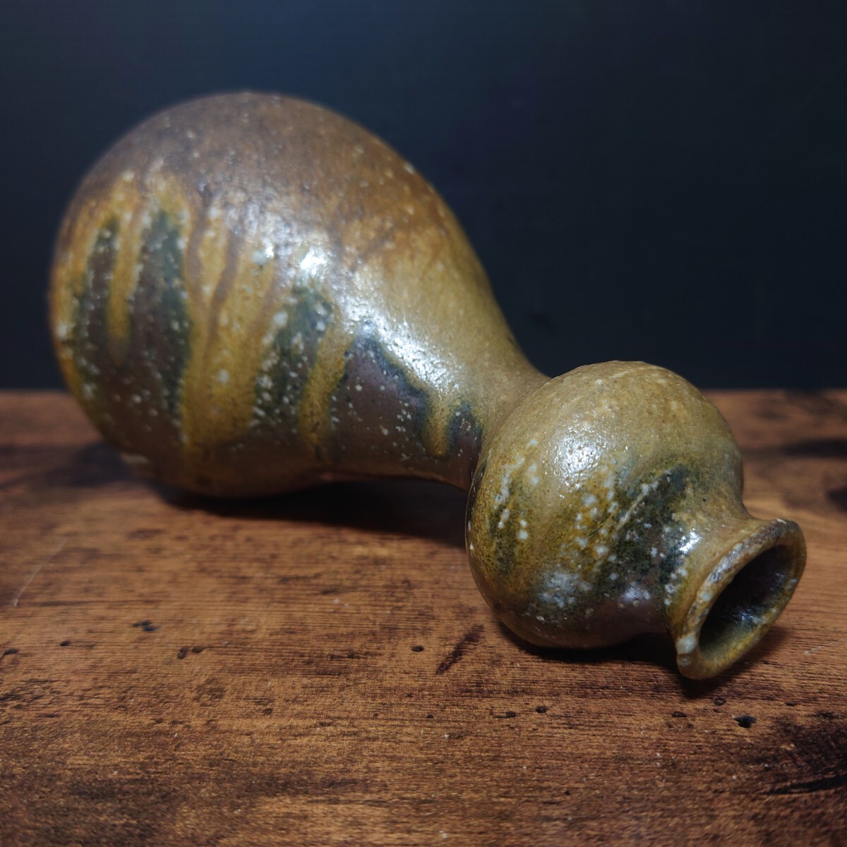 希少【小出尚永】秀逸作 備前 瓢徳利 共箱 酒器 徳利 とっくり