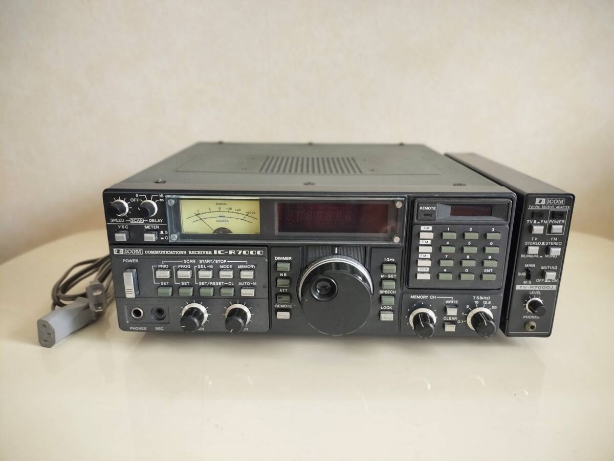 ★動作品★ICOM IC-R7000+TV-R7000J 広帯域受信機 ICOM IC-R7000(広帯域受信機)+TV-R7000J 現状品(受信機)|売買