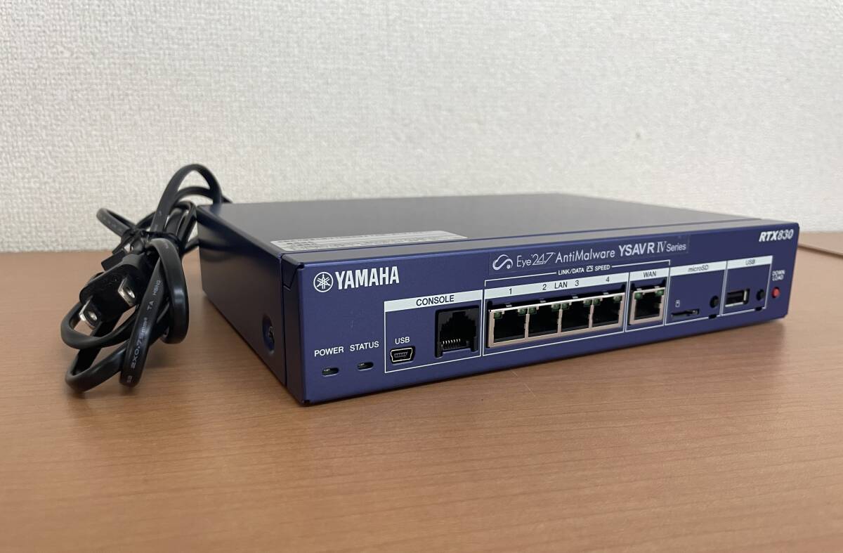 未使用☆/2台セット☆/YAMAHA/RTX830/ヤマハ ②☆YAMAHA(ヤマハ株式会社) RTX830☆ルーター☆入電確認済み