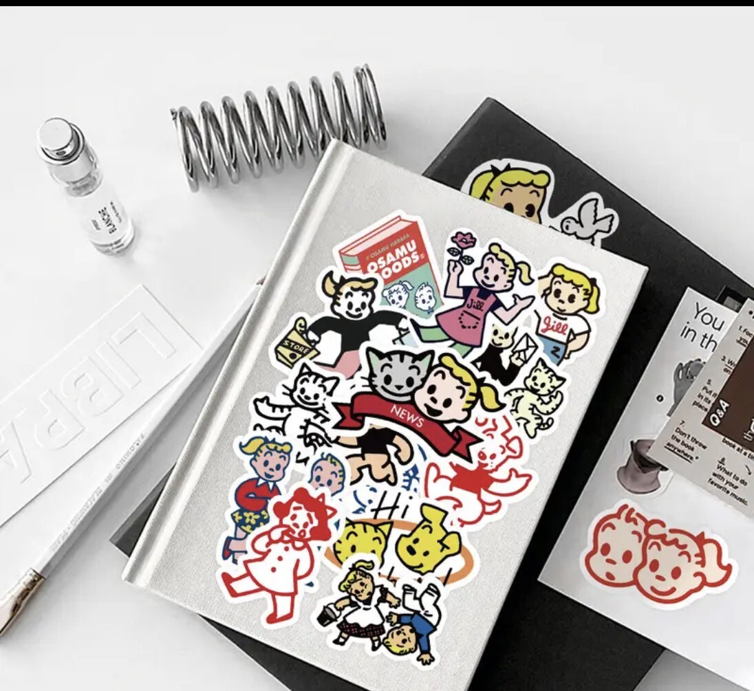 オサムグッズステッカー60枚セット☆未使用品シール☆原田治_画像6