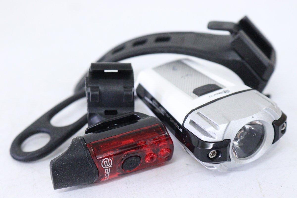 ●Boro ボロ mt 1.0 他 USB充電式 前後ライトセット 美品_画像1