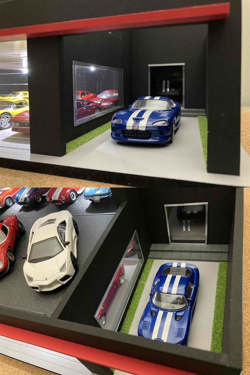 ミニカー専用ジオラマ：1/43 ガレージハウスタイプギャラリー／新作モデル！ ミニカー専用ジオラマ：1/43 ガレージハウスタイプギャラリー(2