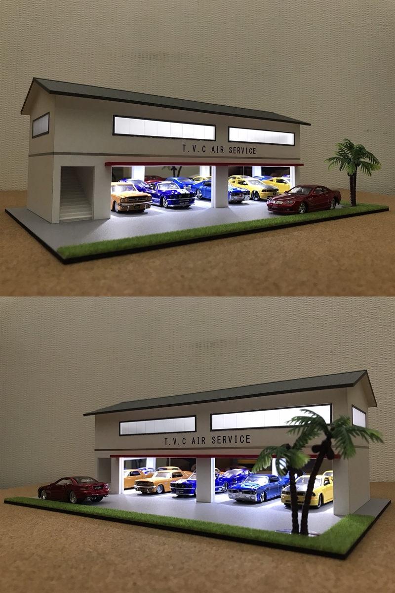 ミニカー専用ジオラマ:1/64 世田谷ベースタイプガレージ(ショールーム仕様) ミニカー専用ジオラマ:1/64 世田谷ベースタイプガレージ