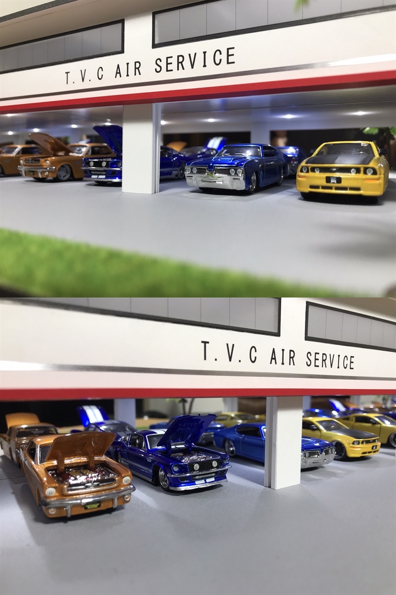 ミニカー専用ジオラマ:1/64 世田谷ベースタイプガレージ(ショールーム仕様) ミニカー専用ジオラマ:1/64 世田谷ベースタイプガレージ