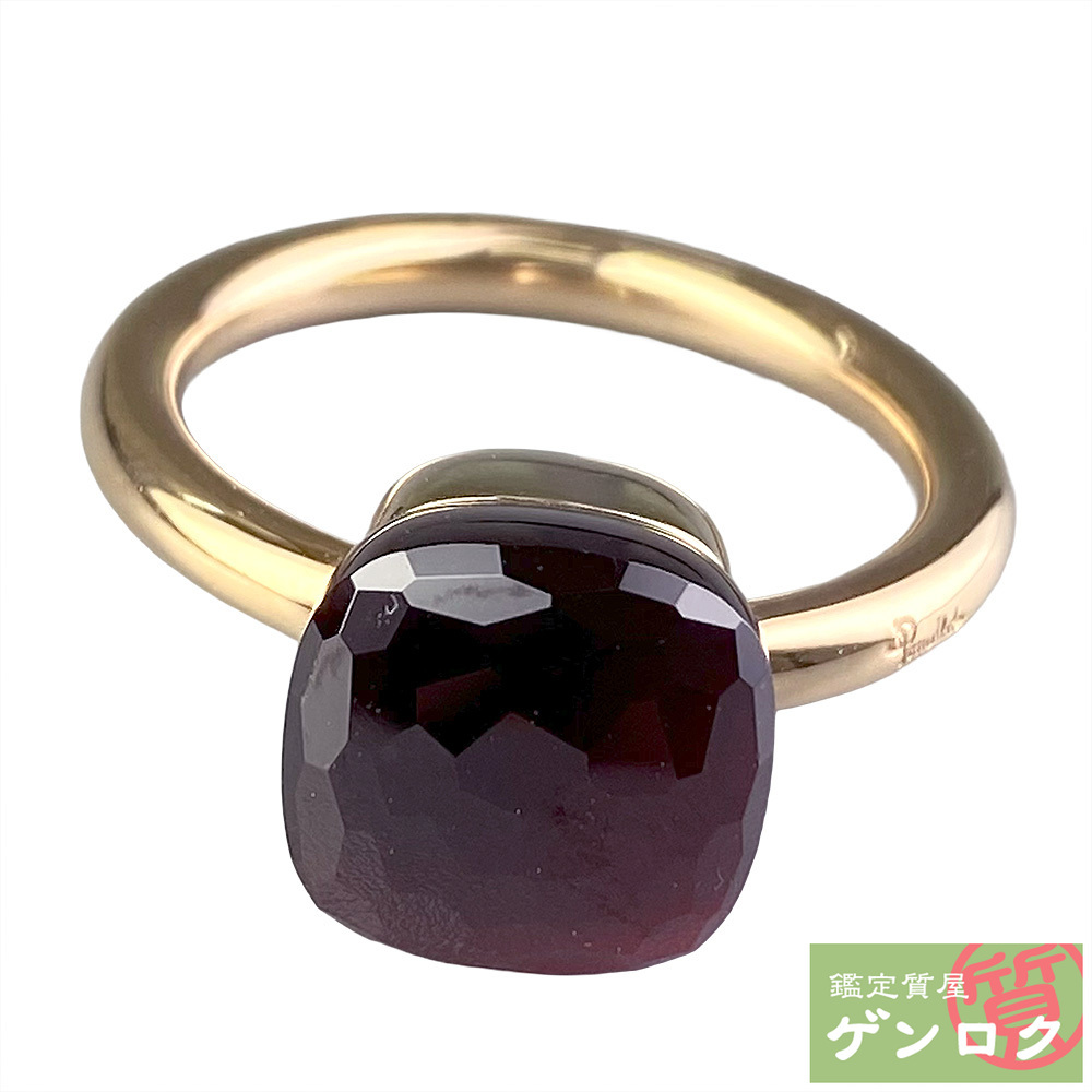 【中古】Pomellato ポメラート ガーネット ヌードリング 750PG ガーネット #55【質屋】【代引き手数料無料】_画像1