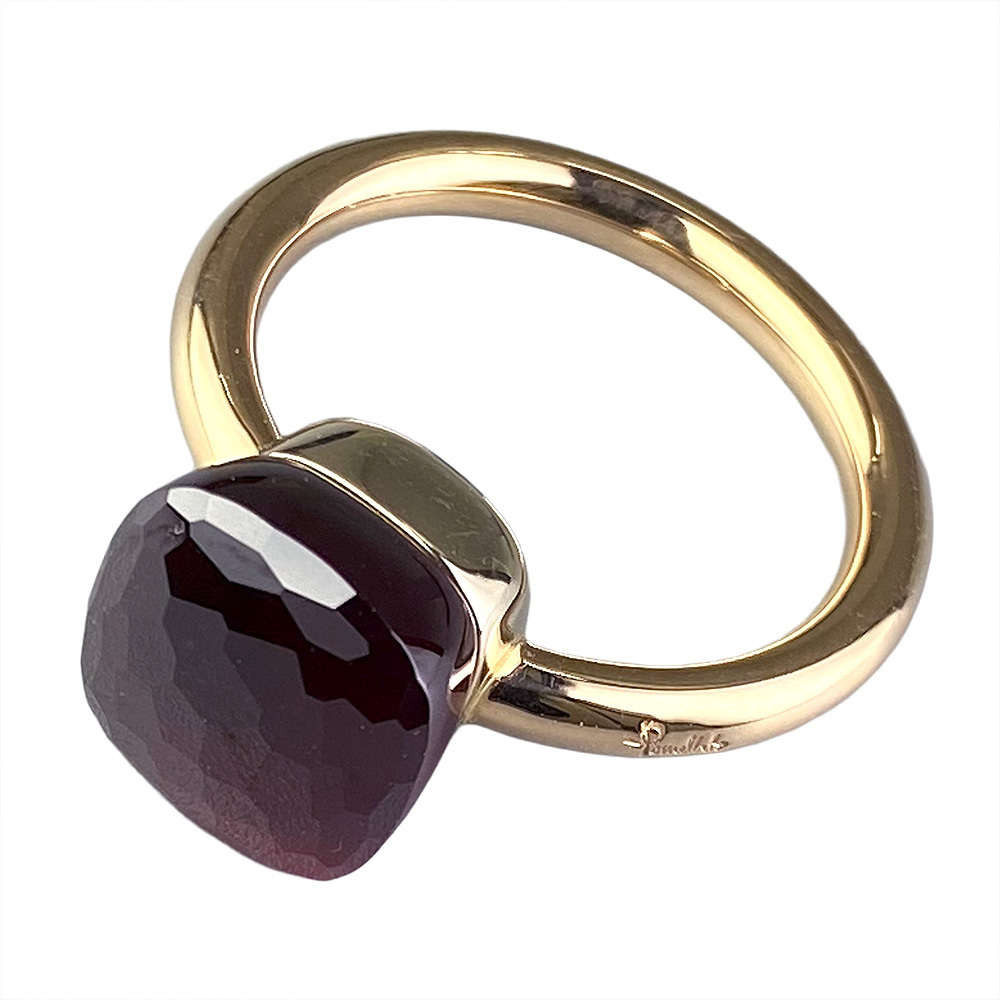 【中古】Pomellato ポメラート ガーネット ヌードリング 750PG ガーネット #55【質屋】【代引き手数料無料】_画像2