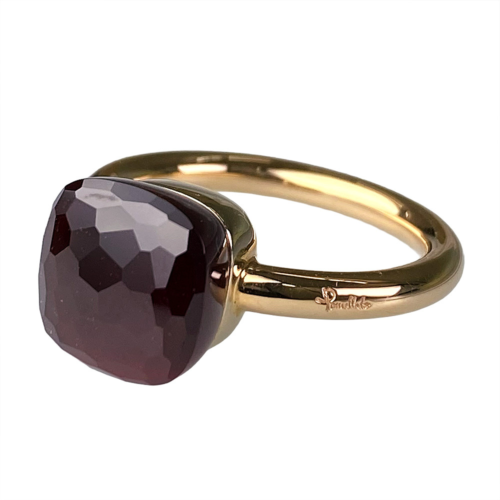 【中古】Pomellato ポメラート ガーネット ヌードリング 750PG ガーネット #55【質屋】【代引き手数料無料】_画像3