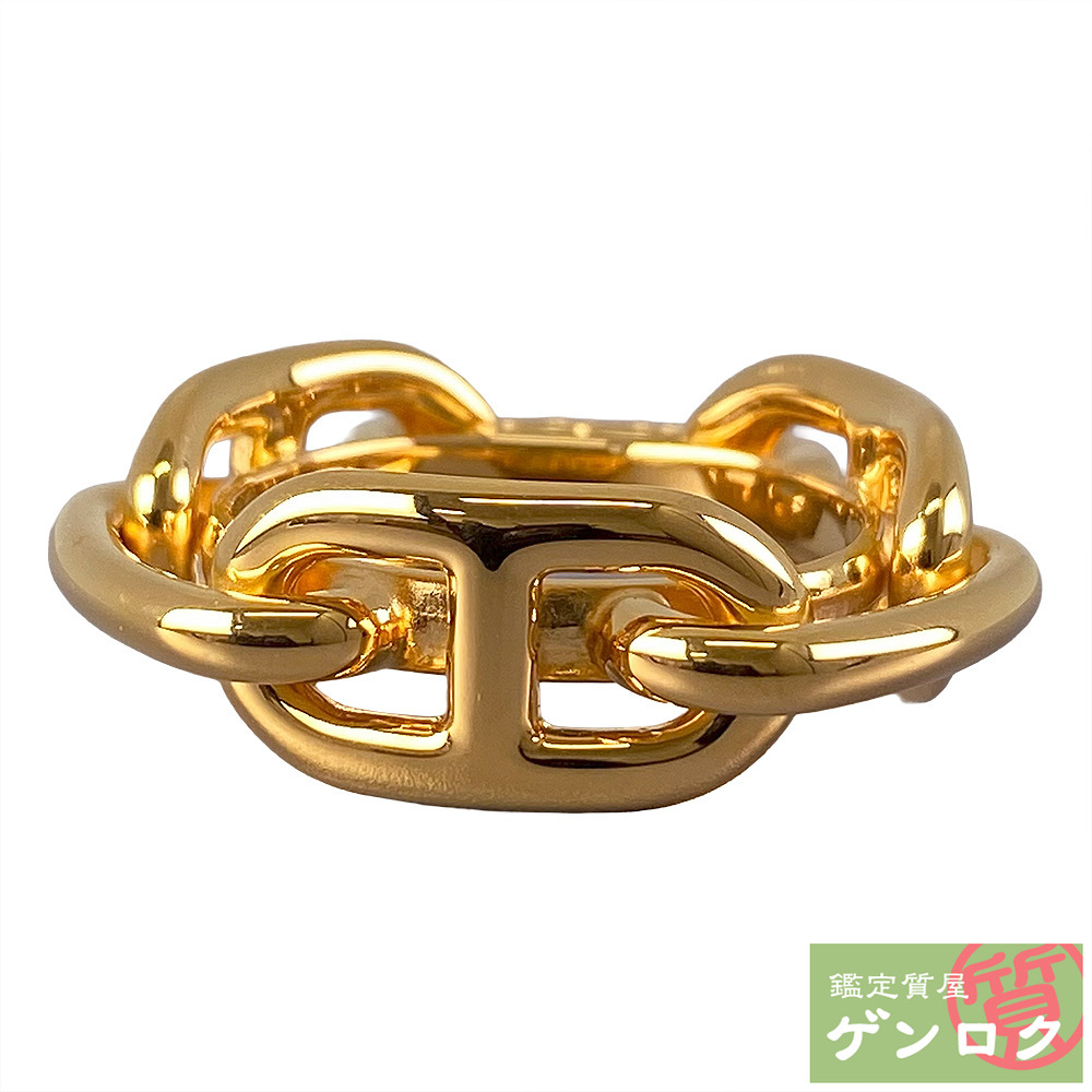 【中古】HERMES エルメス シェーヌダンクル スカーフ リング【質屋】【代引き手数料無料】_画像1