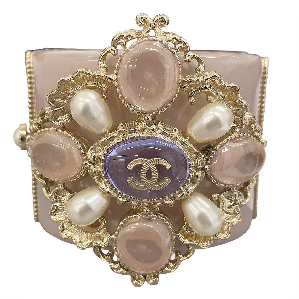 【中古】CHANEL シャネル ココマーク バングル【質屋】【代引き手数料無料】_画像1