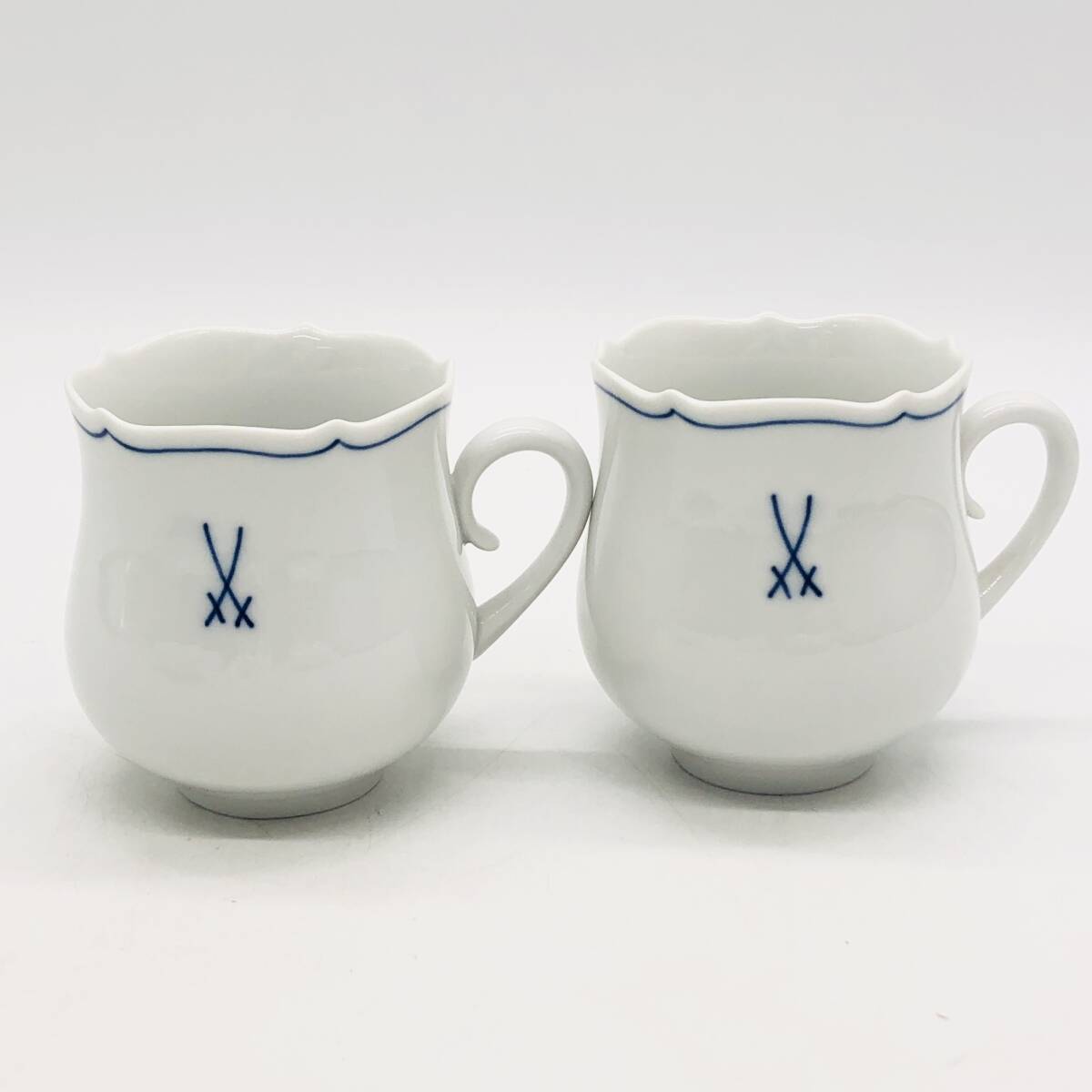 保管品】Meissen マイセン カップ ソーサー 2客 セット 双剣