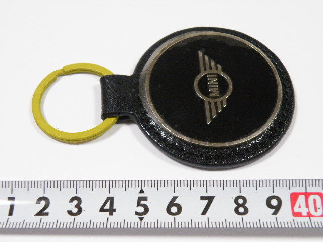 ◎ BMW MINI キーリング ウィング ロゴ エナメル ブラック キーホルダー 黒 58x81x7mm 1_画像3