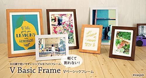 VANJOH フォトフレーム Vベーシックフレーム A4/B5 マット1枚付 ホワイト 454759_画像5