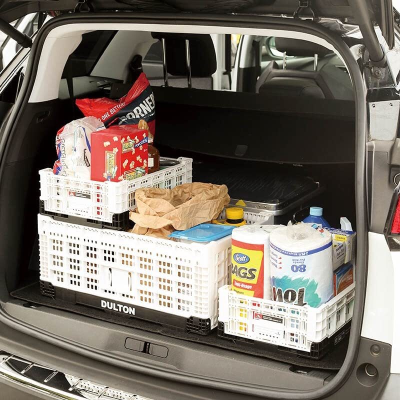 ダルトン(Dulton) フォールディング メッシュ ストレージ 11L グレー FOR CAR LIFE 折りたたみ式ストレージ 収納コンテナ_画像5