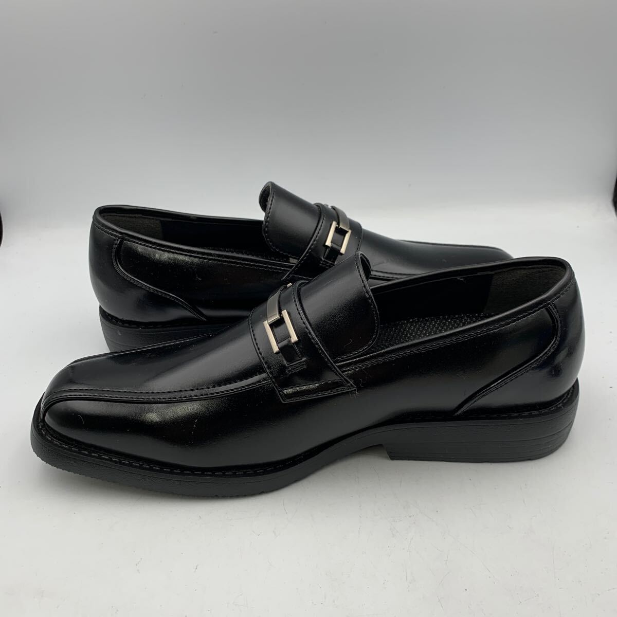 S534 ARUKOKA アルコーカ メンズ ビットローファー ビジネスシューズ 26cm EEE ブラック レザー_画像4