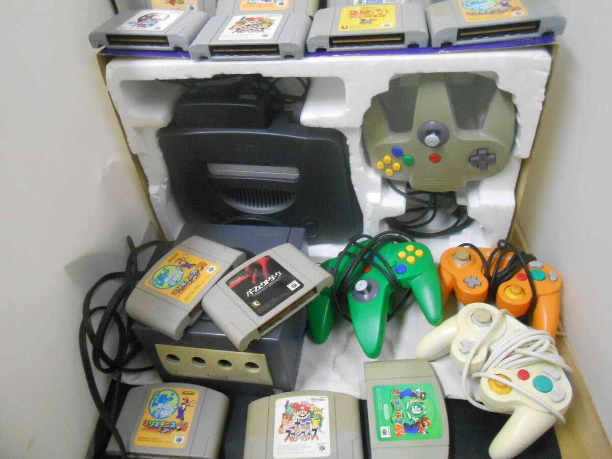 【ジャンク品】ゲームキューブ 64 SFC まとめ売り 動作未確認 現状渡し 中古 ジャンク 通電確認 ゲームキューブ ニンテンドー64 本体各1