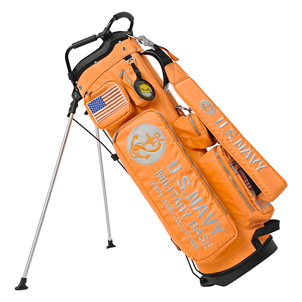 キャディー　バッグ アーミーベースコレクション スタンドバッグ US NAVY オレンジ