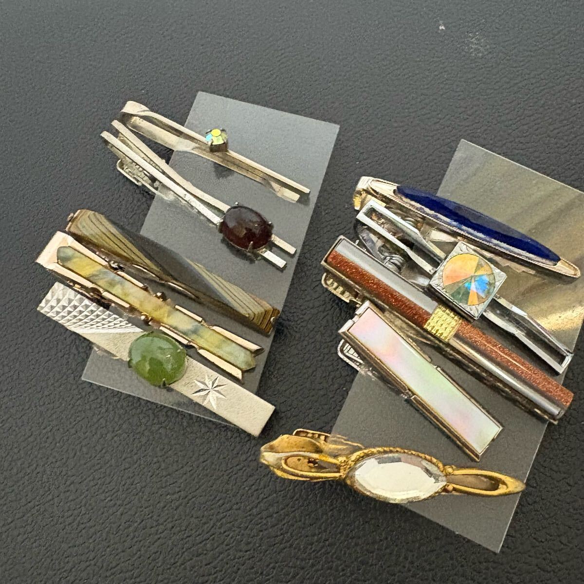 ★B-7 ネクタイピン タイピン まとめ 天然石系 カラーストーン_画像1