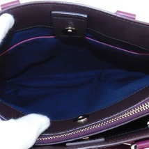 美品 ポールスミス ハンドバッグ 2WAY PWR120 ブラウン系 パープル系 ピンク系 レザー ショルダーバッグ【本物保証】_画像8