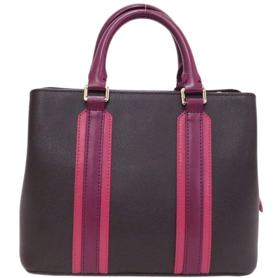 美品 ポールスミス ハンドバッグ 2WAY PWR120 ブラウン系 パープル系 ピンク系 レザー ショルダーバッグ【本物保証】_画像2