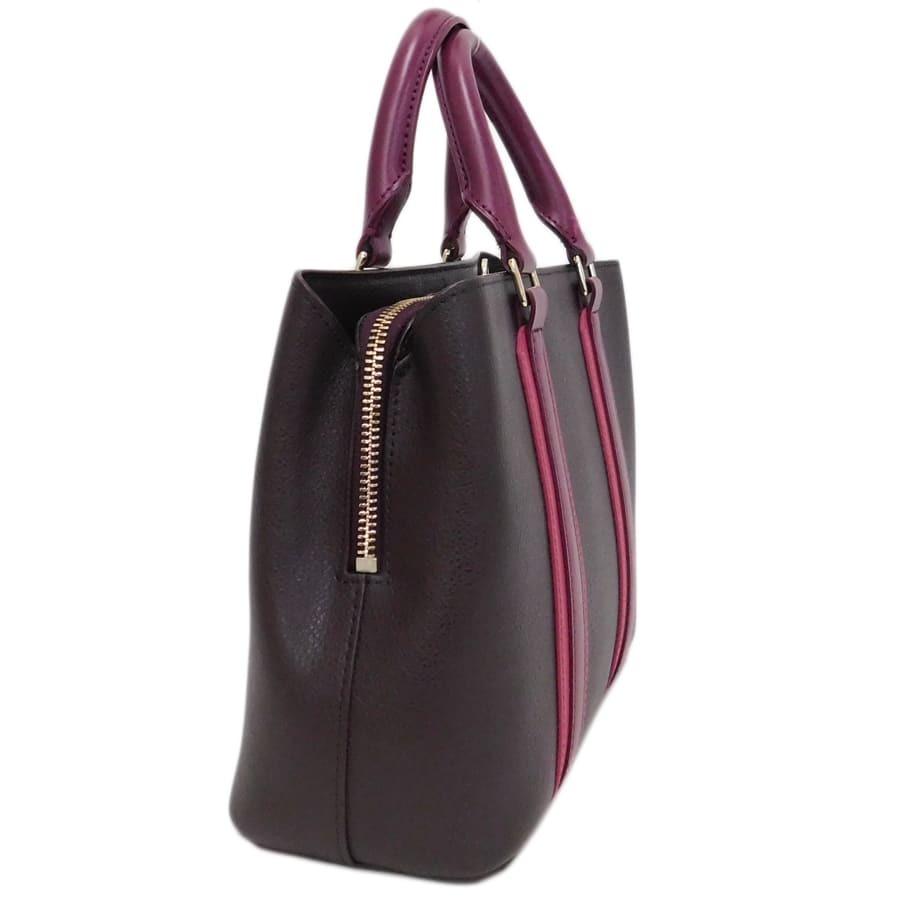 美品 ポールスミス ハンドバッグ 2WAY PWR120 ブラウン系 パープル系 ピンク系 レザー ショルダーバッグ【本物保証】_画像3