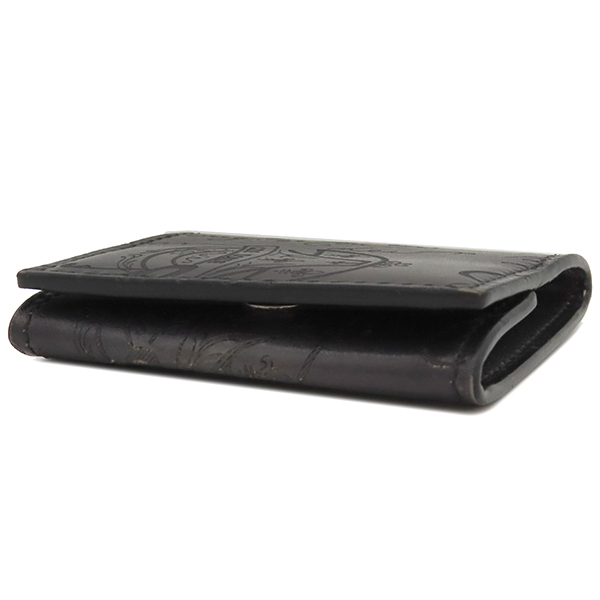 ベルルッティ コインケース オリジンスクリット レザーコインパース レザー ブラック 黒 小銭入れ カリグラフィ_画像3