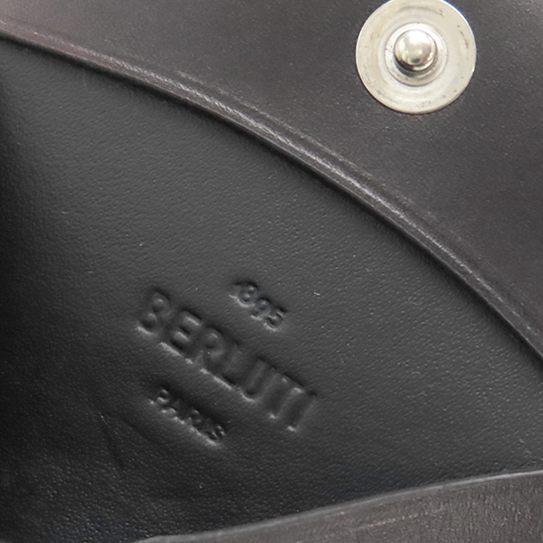 ベルルッティ コインケース オリジンスクリット レザーコインパース レザー ブラック 黒 小銭入れ カリグラフィ_画像9