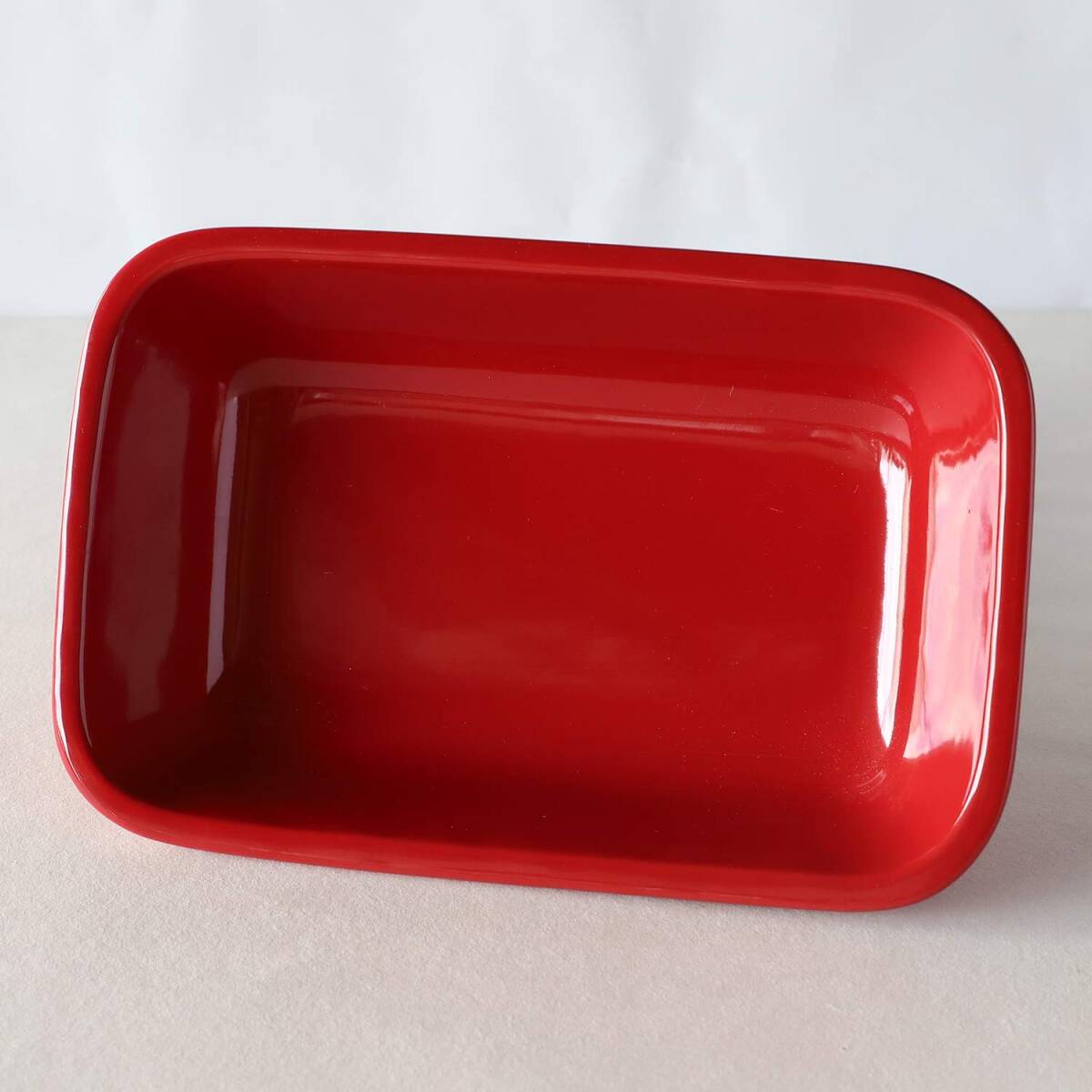TAMAKI HINATA ヒナタ ラザニア皿 レッド 24.5×16×5.5cm 電子レンジ・食洗機・オーブン対応 T-932094_画像2