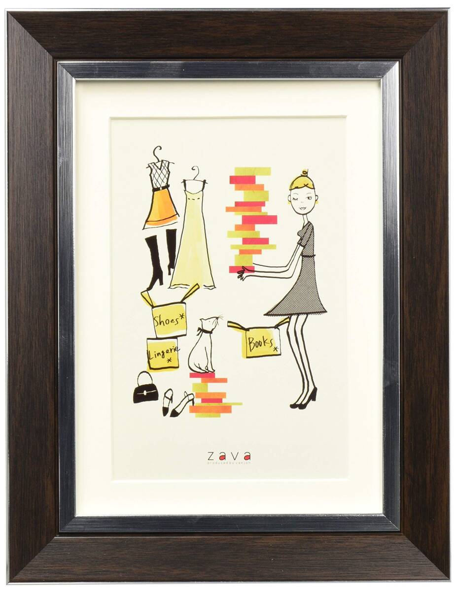 VANJOH フォトフレーム クラシック 2L&KG KG対応マット台紙付き PFC-2LKG-DBR_画像2