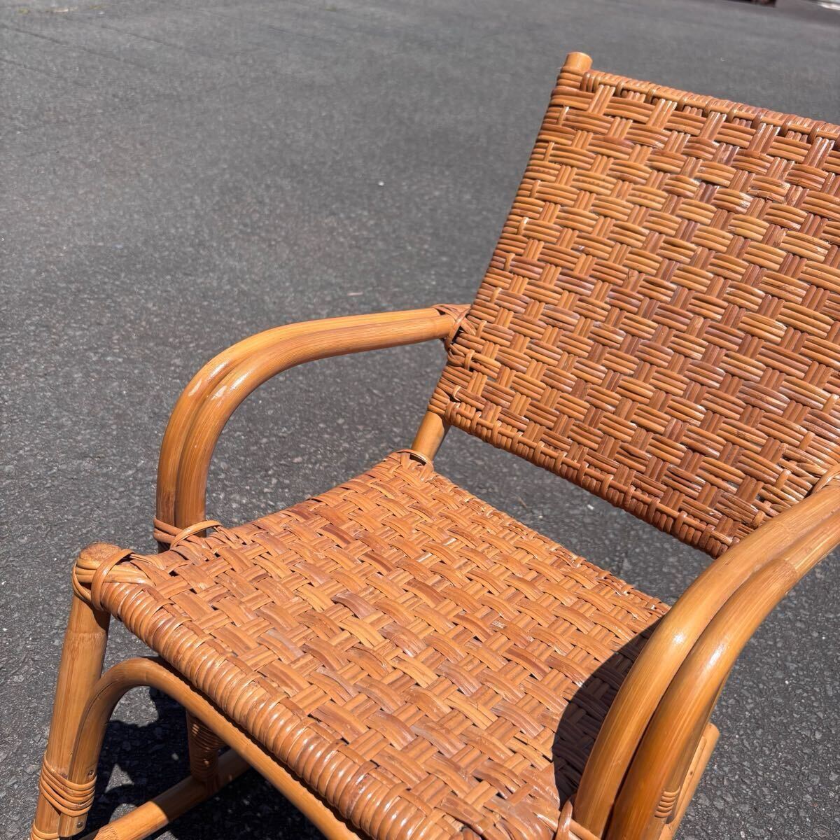 C-569▲可愛い　チャイルド　藤ロッキングチェア_画像2