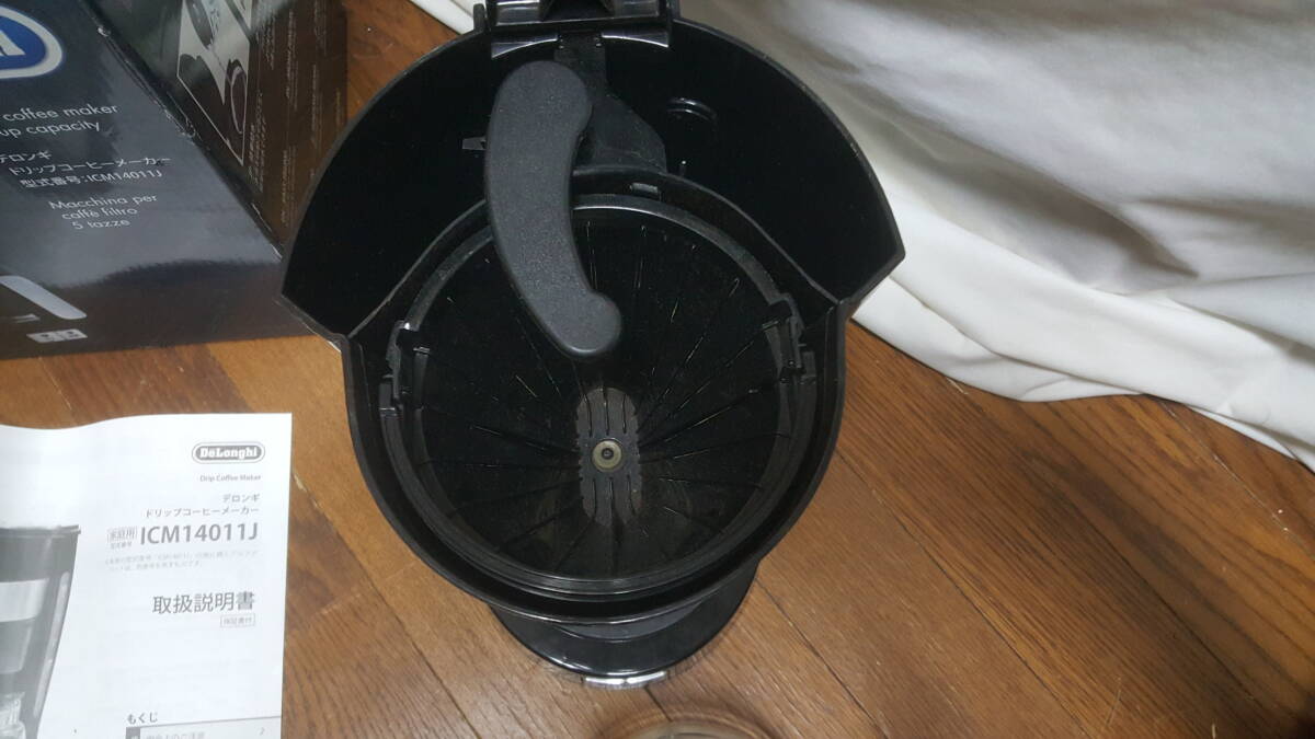 【家電】 DeLonghi デロンギ ドリップコーヒーメーカー ICM14011J コーヒーメーカー 通電確認済み_画像7