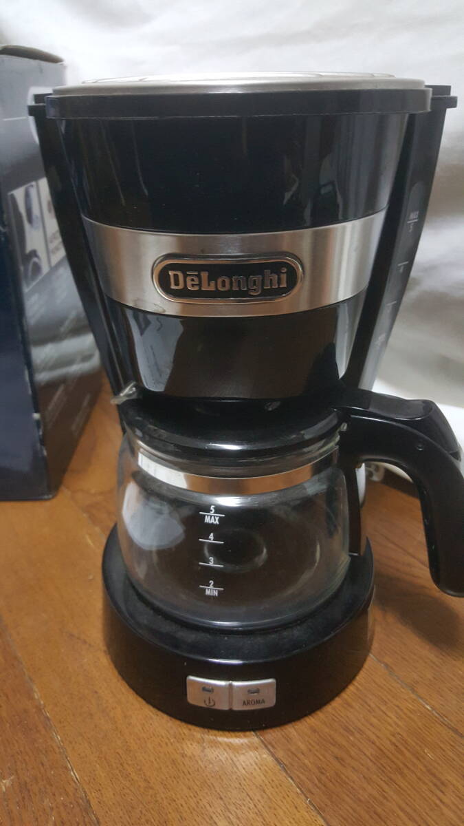 【家電】 DeLonghi デロンギ ドリップコーヒーメーカー ICM14011J コーヒーメーカー 通電確認済み_画像2